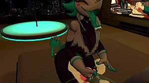 淫荡任务经理毛绒床上猛操