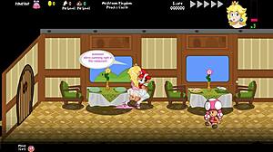 peach's untold tale begins with a train adventure