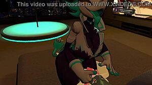 淫荡任务经理毛绒床上猛操