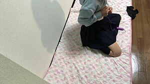 Newly learned masturbation leading to intense orgasm