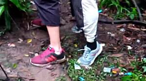 Amateur Machos Engage In Anal Group Sex And Bent Over Ass Fucking In Forest Orgy