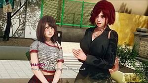 sexy o2 in black satin dress bra and stockings gets pov blowjob with cunilingus and rimming in panties