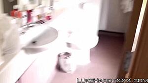 Naughty English Milf Giggles Riding Huge Cock in Wild Action