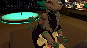 淫荡任务经理毛绒床上猛操