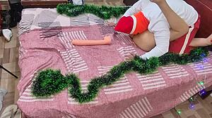 sucking stepmother's big ass and pussy for christmas