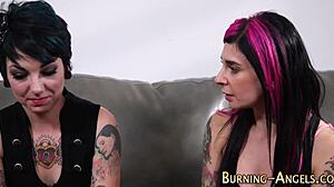 Emo fetish slut gets rimmed hard in hardcore cumshot session!