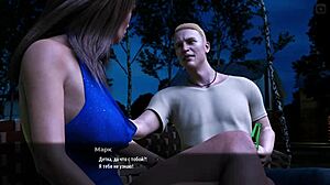 Hey, check this gameplay where big cock friend cums in whore's pussy!