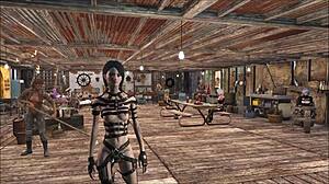 I admire Chyler Leigh as a top model in Fallout 4 fashion.