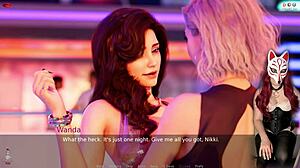 ms denvers dances at 40 in the nightclub with brunette