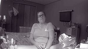 Slutty Teen Caught Masturbating Hard to Porn on Hidden Cam