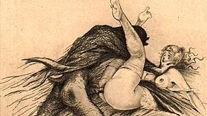 Vintage Erotic Illustration from Antique Anime