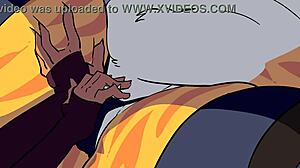 Two Girls One Bed In Hentai Big Tits Action!