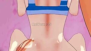 Step brother and sister share a curious moment in anime style.