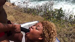 Nina Rivera and Porsha Carrera STRAPON FUN OUTSIDE! WOW!