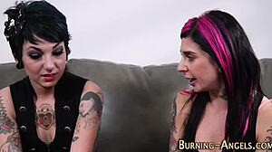 Emo fetish slut gets rimmed hard in hardcore cumshot session!