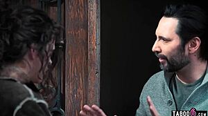 street girl victoria voxxx finds husband's used condom, leads to rough blowjob