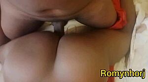 Intense Interracial Fuck with Carioca's Shaved Pussy