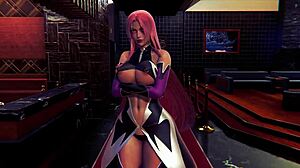 Makai kishi fucks tight pussy in spooning pose