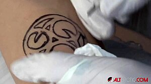 Big Tit Babe Mara Martinez Gets Tattooed and More