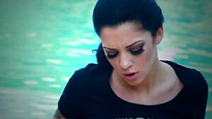 Wet Screaming Orgasm by the Pool with Big Tits Pornstar Using Toys and Fingering