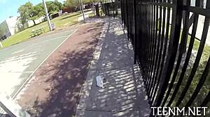 Filling Teen 18+ Scarlett Sawyer Mouth With Goo