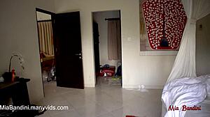 Teen Mia Bandini takes hard anal and facial in steamy shower scene