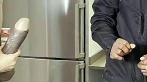 Bisexual Girls SHARE the PLUMBER'S BBC COCK