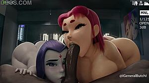 3D Sluts Sucking Balls in Wild Compilation