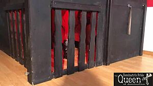 Queen Dominatrix Frida Rules with BDSM Cage Fetish