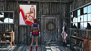 fallout 4 sexy at home with brunette skinny cute girl