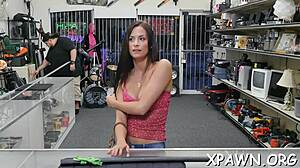 wild banging unfolds in a shop