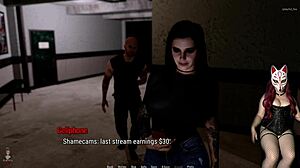 Rough public blowjob in a dirty toilet stall