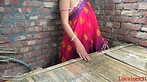 Pink Bra Panty Village Wife Fucked Hard in Local Bangladeshi Amateur Webcam Video!
