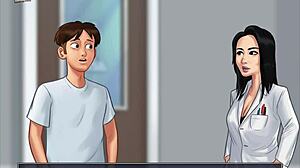 Detailed Hentai Scene with Teacher and MILF in Summertime Saga Episode 85