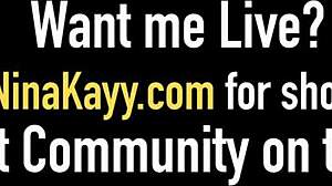 Wow, Nina Kayy Mouth Fucks a Big Hard Dick in Stockings!