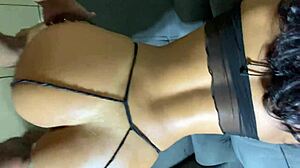 Novinha Latina Dances in Sexy Lingerie