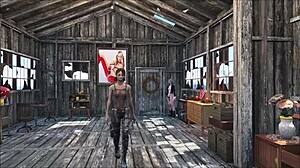 fallout 4 sexy at home with brunette skinny cute girl