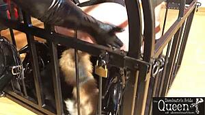 Queen Dominatrix Frida Rules with BDSM Cage Fetish