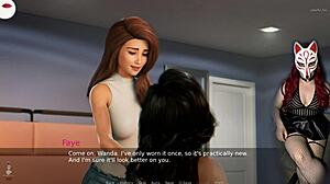 丹佛女士用大亚洲奶支配游戏