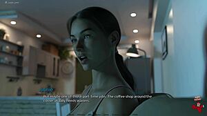 Sara Rides Daddy's Huge Cock in Animated Hentai Game