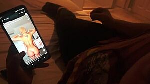 Stepsister watches porn and records rough sex