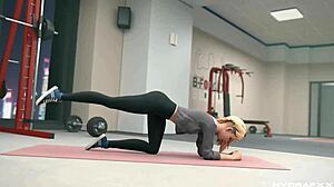 gwens steamy workout session in wild 3d cartoon action