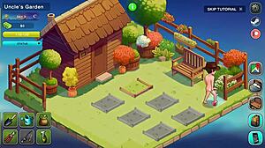 honeysun gameplay, redhead stewardess in cosplay, wanna join the flight?