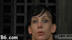 What’s with this upside-down cutie getting teats clipped hard?