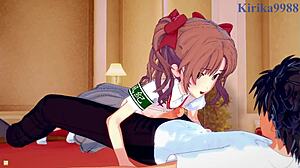 mikoto misaka vs kuroko shirai in intense railgun hentai