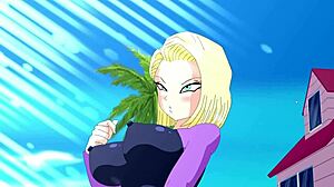 Android 18 Has Slutty Sex with Trunks Using Wet Deep Pussy in Dragon Ball XXX
