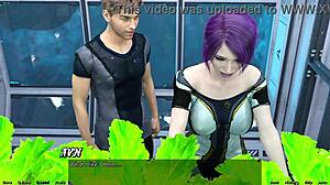 meeting shy emo girl in space