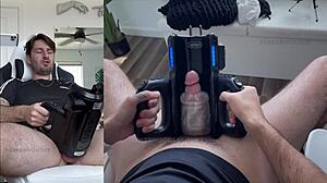wow, trying my new xspacecup xt5 auto-stroker toy for the first time!