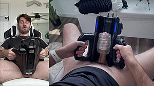 wow, trying my new xspacecup xt5 auto-stroker toy for the first time!