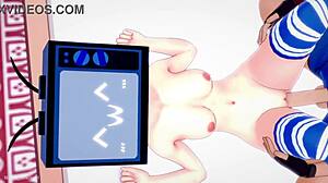 TV Woman Strips Bikini for Wild Bed Action! Hell Yeah!